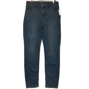 Old Navy High Rise Straight Womens Jeans 10 Long Medium Wash NWT
